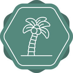 Wall Mural - Palm Tree Icon