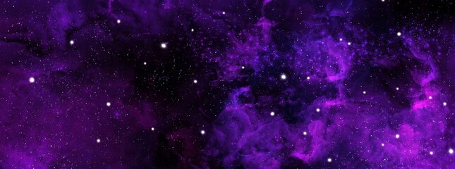 Wall Mural - Cosmic background with a blue and pink nebula and stars. Space background with realistic nebula and shining stars. Abstract scientific background with nebulae and stars in space. 
