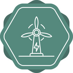 Wall Mural - Wind Power Icon