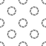 Fototapeta Dinusie - asteroid icon pattern. Seamless asteroid pattern on white background.