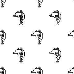 dolphin icon pattern. Seamless dolphin pattern on white background.