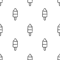 Poster - popsicle icon pattern. Seamless popsicle pattern on white background.