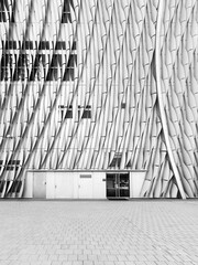 Poster - Exterior of modern architecture. Building abstract background  pattern