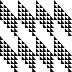 Leinwandbilder - Modern abstract geometric contemporary vector seamless diagonal pattern with simple elements and shapes. Graphic black and white minimalist background.