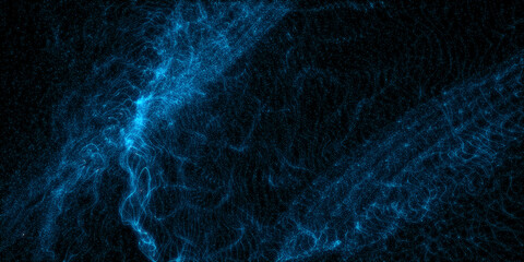 Wall Mural - abstract space background. accumulation of particles