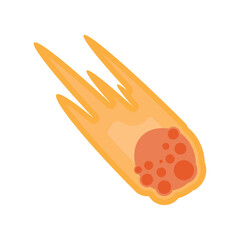 Wall Mural - meteorite onfire space outer