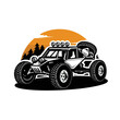 Rock crawler vector illustration. Best for offroad automotive tshirt design
