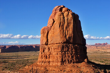 Sticker - Huge red rocks from sandstone in park 