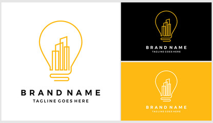 Smart property logo design vector template