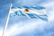 the argentinian flag in Buenos Aires, Argentina
