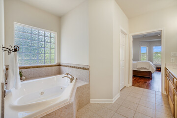 White bathroom interior