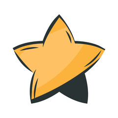 Wall Mural - yellow star space outer