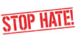 © Balint Radu - Stop hate grunge rubber stamp