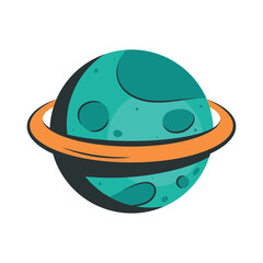 Wall Mural - saturn planet space outer