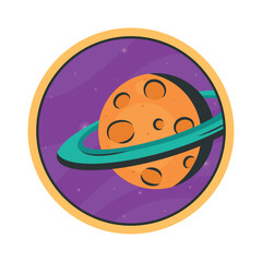 Wall Mural - saturn planet space outer sticker