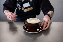 Coffee: Hands Coffee Cappuccino