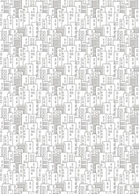 A Crowded Black And White City Repeating Pattern