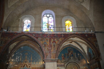 La cathédrale Saint Etienne, vue de l'intérieur, ville de Cahors, département du Lot, France