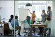 © Yuri Arcurs/peopleimages.com - Motivation, innovation and teamwork during a presentation and marketing meeting in an office boardroom. Creative businesspeople discussing their company vision and development under good leadership