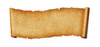 © daboost - Old paper horizontal banner. Parchment scroll isolated on white