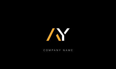 AY, YA Abstract Letters Logo Monogram