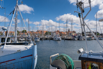 Wall Mural - Harbor marina in Faaborg on Funen in Denmark