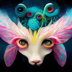 Poster - Surrealistic creature portrait