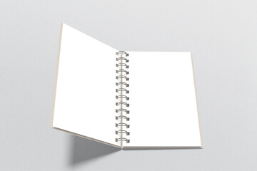 Poster - A5 Spiral Notebook Blank Mockup