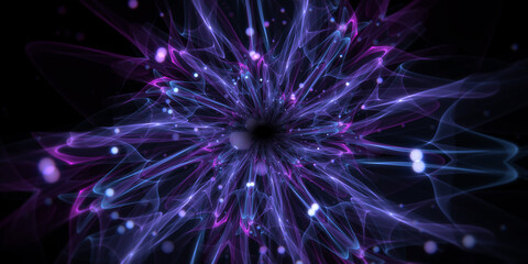 Poster - abstract space tunnel. infinite zoom. the background