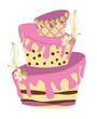 tort urodziny wesele święta smaczny pieczony zdobiony ciacho ciastko bułka