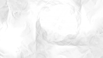 Animation of scissors cutting lined notebook page, over scrunched white paper texture