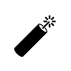 Wall Mural - Dynamite stick icon. Dynamite isolated icon. Black sign. Vector illustration.