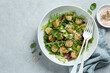seared scallops salad