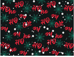 Wall Mural - christmas theme seamless pattern, winter vector background