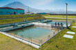 Tanks at a Water treatment plant in Arequipa, Peru