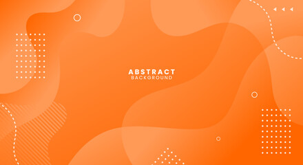 Wall Mural - Dynamic abstract trendy orange color gradation background