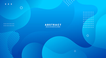 Wall Mural - Dynamic abstract trendy blue color gradation background
