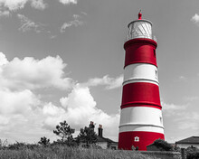 Happisburgh Lighthouse  In Monochrome
