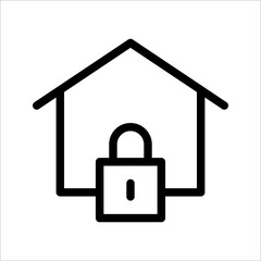 Poster - Vector icon protection. lock icon