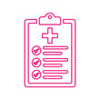 © Jewel - Medical Report outline icon. Line vector design.