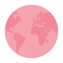 Wall Mural - pink world planet earth