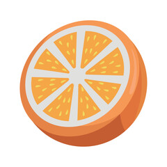 Poster - half orange citrus fruit