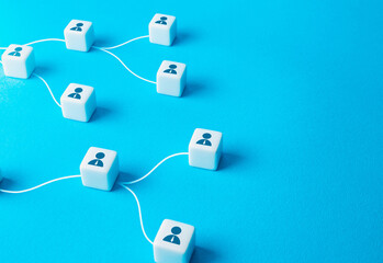Communication and delegation of work. Exchange of experience, mentoring. Public relations, social connections. Hiring and recruiting, human resources. Decentralized networking. Teamwork cooperation