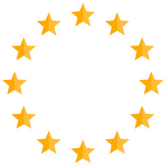 Stars in circle icon