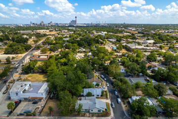 Wall Mural - aerial view of a subdivision