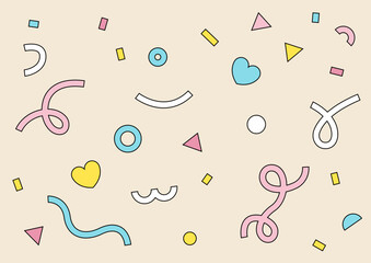 Vector illustration of colorful geometric pattern.