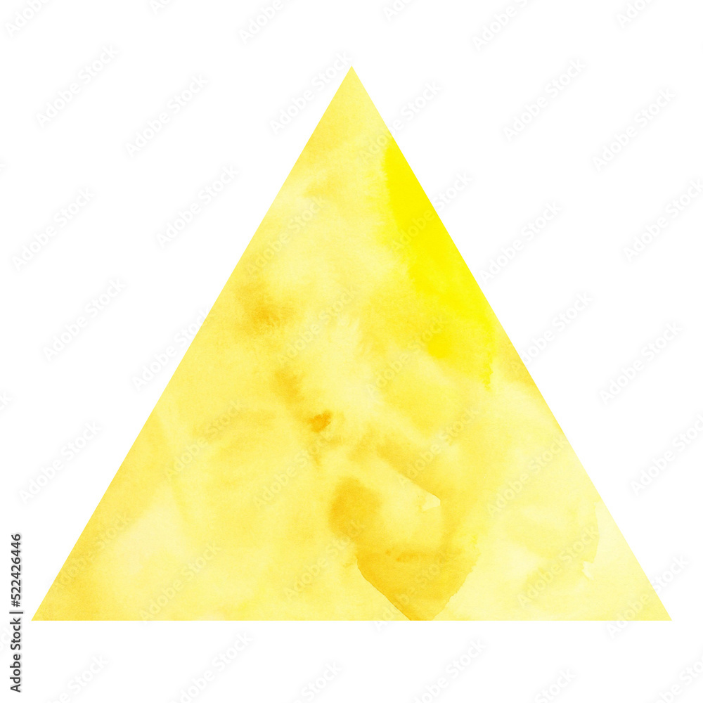 Yellow Triangle Watercolor Shape の Stock イラスト | Adobe Stock