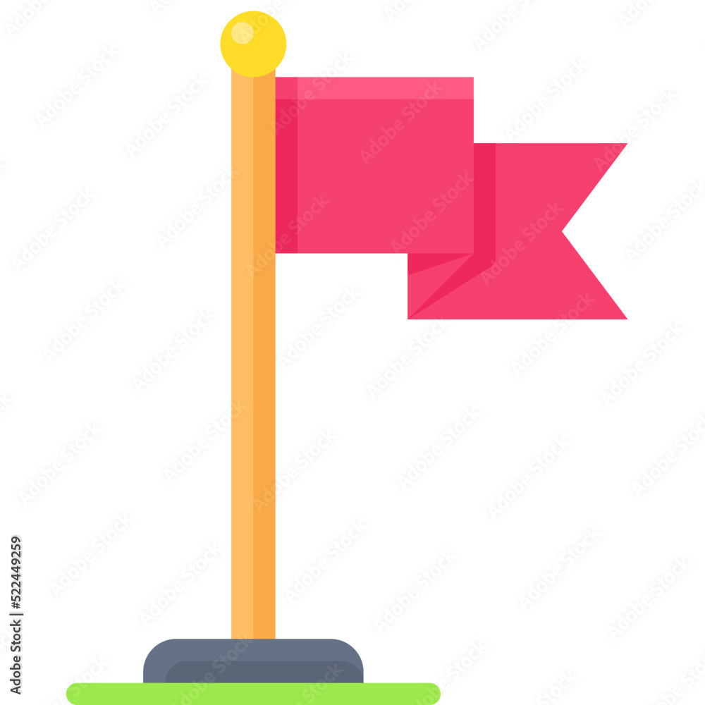 Red Bridge Map Icon Red flag icon, location map and navigation vector Stock Vector | Adobe ...
