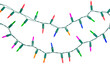 © Achira22 - Christmas lights string isolated on white background with clipping path.