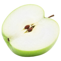 Wall Mural - Green apple mockup, Cutout.